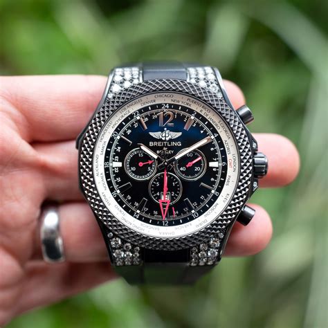 breitling for bentley 6.75 midnight carbon replica|breitling and bentley.